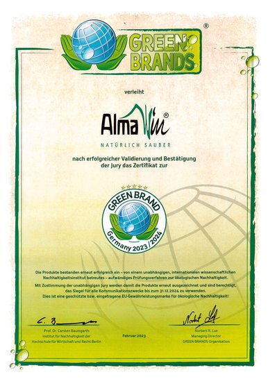Green Brands Certificate 2023