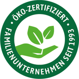 Familienunternehmen seit 1993 - öko-zertifiziert - Siegel