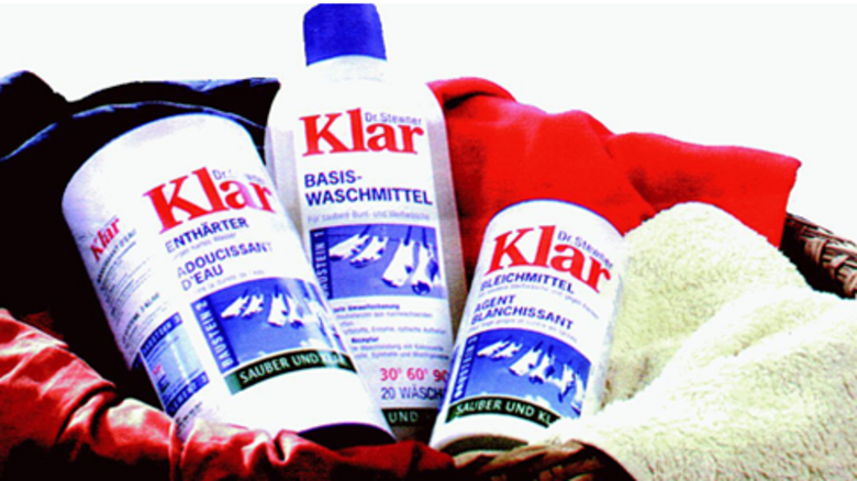 Drei Klar EcoSensitive Produkte im Look von 2002