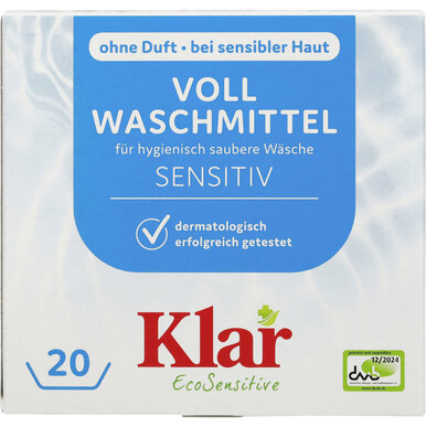 Klar EcoSensitive Vollwaschmittel Pulver